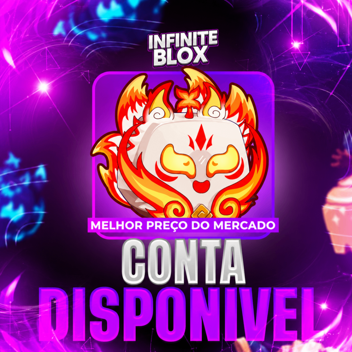 「🦊」KITSUNE EMPYREAN OU CONTA DE BLOX FRUITS GARANTIDA!!! TESTE SUA SORTE 🔥